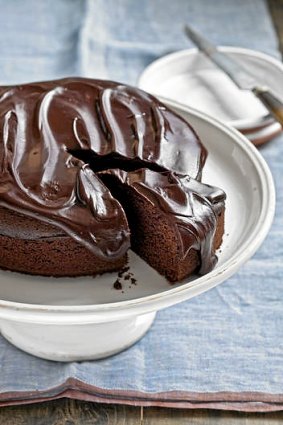 Divine ... dark chocolate olive oil cake.