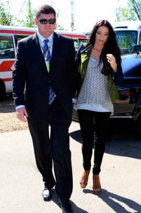 James Packer and his wife, Erica.