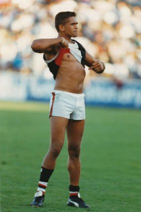The famous image of Nicky Winmar.