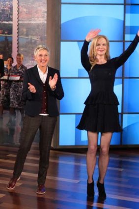 Ellen with surprise guest, Nicole Kidman.