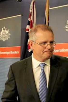"We are not getting into the tactical discussion of things that happen at sea": Immigration Minister Scott Morrison.