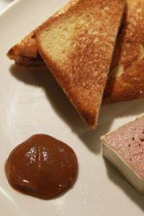 Chicken liver parfait.