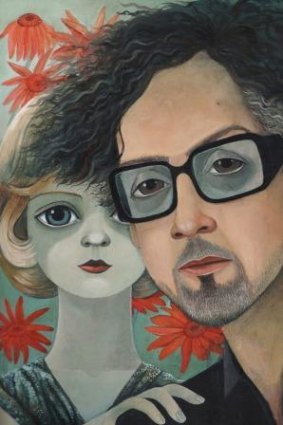 <i>Spectrum</i>'s cover artwork: Margaret Keane and Tim Burton portrayed by Sonia Kretschmar.