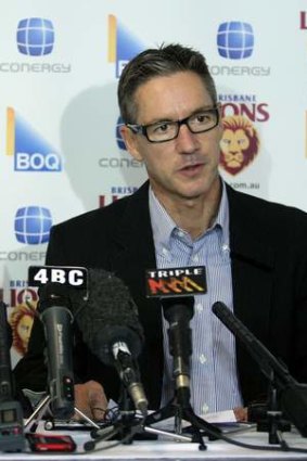 Under fire: Brisbane Lions chairman Angus Johnson.