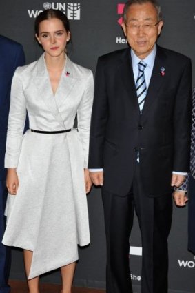 Emma Watson with Ban Ki-moon.