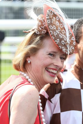 Moreira with Gai Waterhouse after riding Hampton Court to victory in last year’s Championships at Randwick.