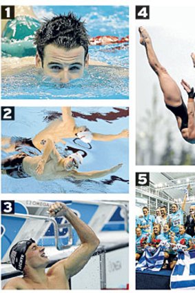 Action from the FINA world championships in Shanghai.