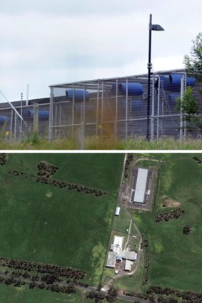 The Gippsland breeding facility, from the ground and air.
