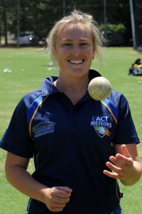 ACT Meteors player Sally Moylan hit the winning runs on Friday.