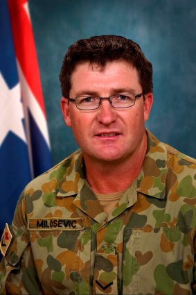 Lance Corporal Stjepan 'Rick' Milosevic was one of three Australian soldiers killed by a rogue Afghan soldier at a base in Oruzgan province last year.