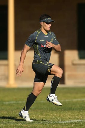 Starting five-eighth: Matt Toomua is to take the initial pressure from the All Blacks, setting the stage for Quade Cooper.