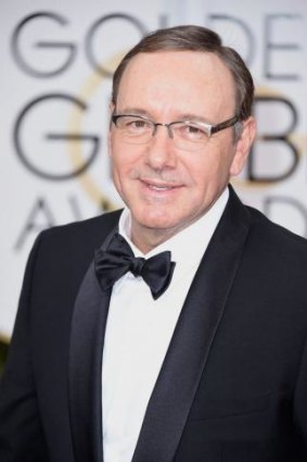 Surprised at his win, actor Kevin Spacey drops the F-bomb at the Golden Globe Awards.