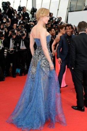 Nicole Kidman promoting <i>Grace of Monaco</i> at Cannes last year.