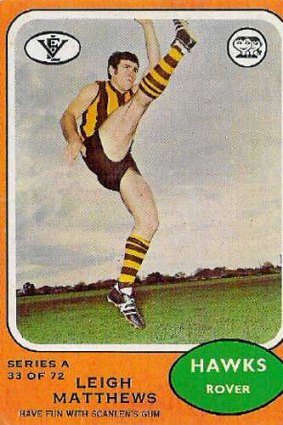 Australian football legend Leigh Matthews in his playing days.