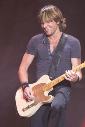 Keith Urban played a gig at the Brisbane Entertainment Centre.