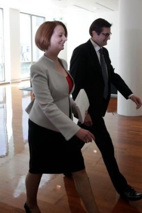 Prime Minister Julia Gillard and Climate Change Minister Greg Combet.