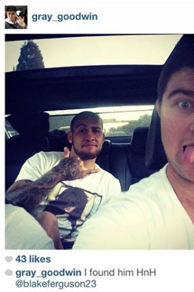 Grayson Goodwin's Instagram photo of himself with Blake Ferguson.