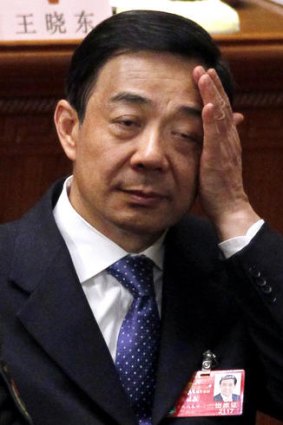 Under pressure ... Chongqing governor Bo Xilai has resigned amid a scandal involving his former police chief.