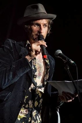 Tim Rogers delivers his eloquent speech.