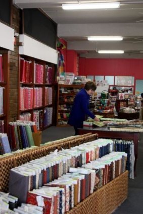 Getting needled: Quiltsmith shop in Annandale.