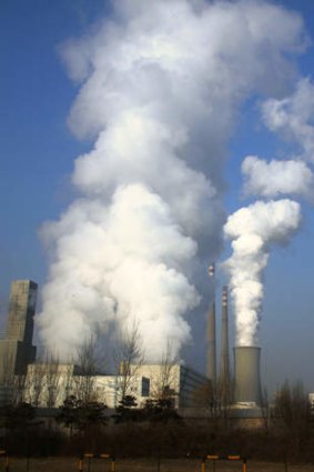 Burning issue: a coal-burning power station in central Beijing.