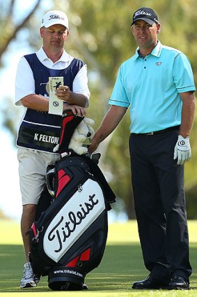 Kim Felton and his brother - and sometimes caddy - Todd.