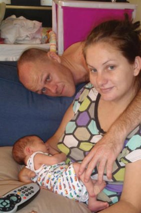 Michael McNamara as a baby, seen with his mother, Alannah, and father, Daniel, who died in an horrific car accident less than a year ago.