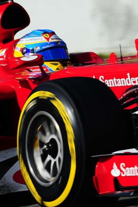 On the pace: Fernando Alonso says Ferrari will be faster.