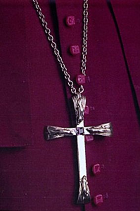 The bishop's stolen pendant cross.