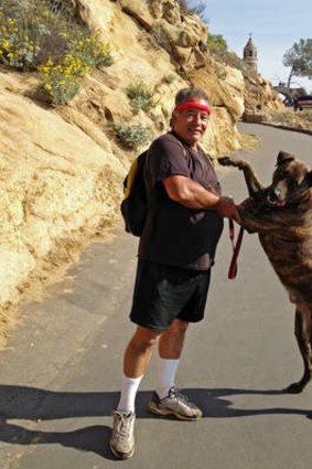 Ramon Llamas and Mole: "The dog found him. He pulled me over to the guy."