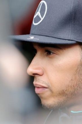 He's got the speed: Lewis Hamilton.