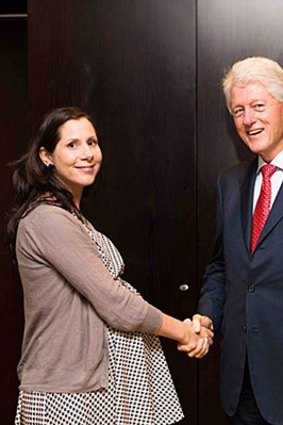 Elif Yavuz worked for the Clinton Foundation, and in that role had been visited last month by former US president Bill Clinton.
