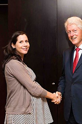 Elif Yavuz worked for the Clinton Foundation, and in that role had been visited last month by former US president Bill Clinton.