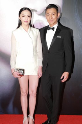 Actor Andy Lau and Yao Chen attend 'Firestorm' premiere in Macau.