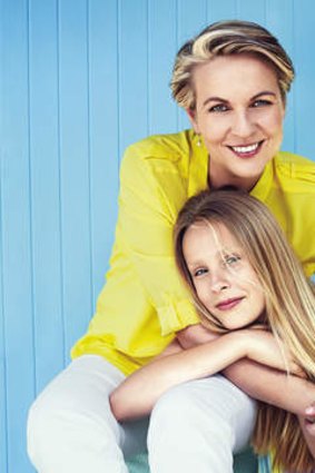 Role model … Plibersek with her daughter Anna, aged 12.