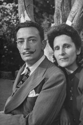 Salvador Dali and his wife, Gala.