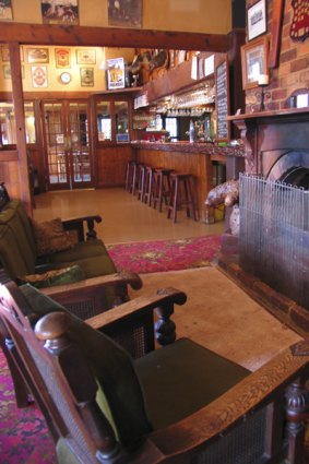 Front bar and lounge ... the English-style Tatong Tavern.