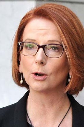 Dwindling support: Julia Gillard.