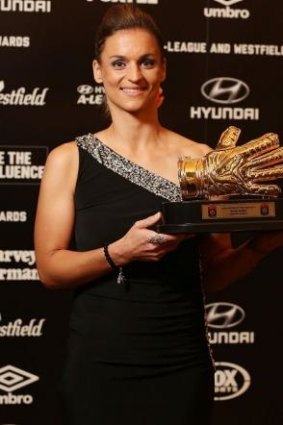 Cut: W-League Goalkeeper of the Year Melissa Barbieri.