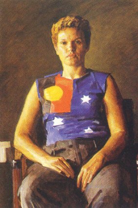 Robert Hannaford's portrait of Leah Purcell.