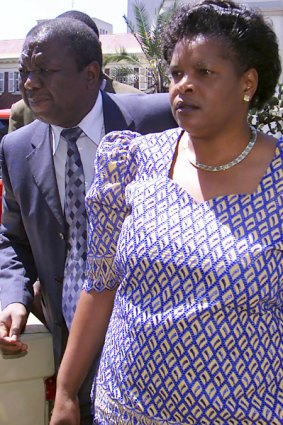 Morgan Tsvangirai and his wife Susan.