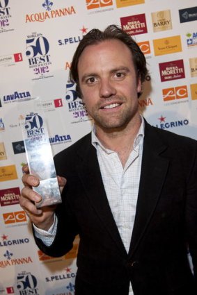 Brett Graham with his award.