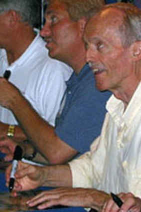 Don Bluth signing autographs
