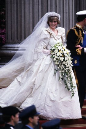 Princess Diana, on her wedding day.
