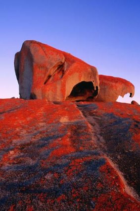 Boulders strike a pose.