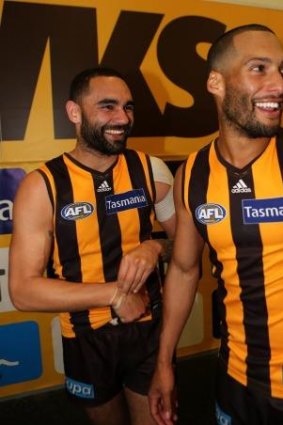 Shaun Burgoyne with Josh Gibson, one of the players who missed a large chunk of the season.