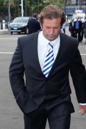 Keeping his thoughts to himself ...  Des Hasler.
