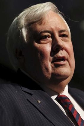 Denying accusations: Clive Palmer.