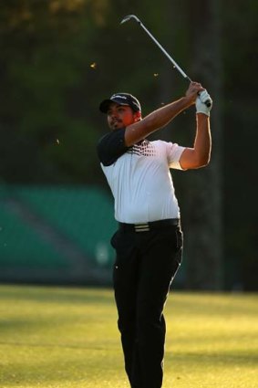 Australian charge: Jason Day firing in the second round.