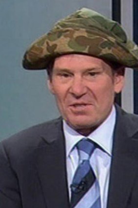 Sam Newman during the episode that screened on April 3 last year.